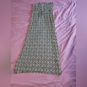 Strapless maxi dress